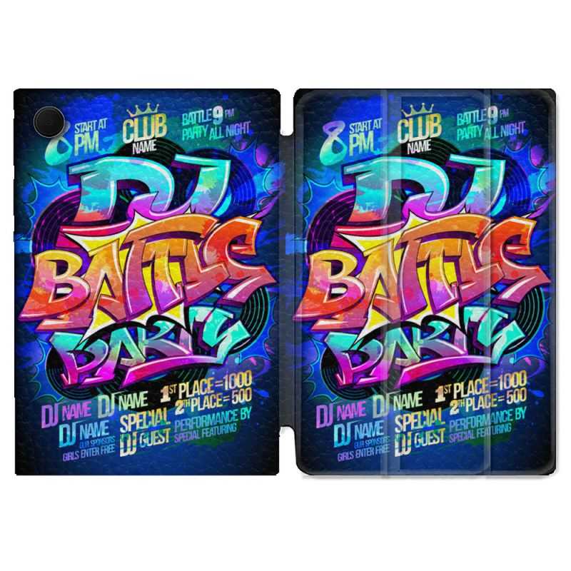 Housse Smart Cover Pour Samsung Galaxy Tab A8 (2022) 10.5 Street Art Rap