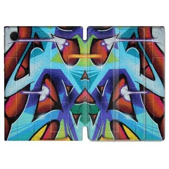 Housse Smart Cover Pour Samsung Galaxy Tab A8 (2022) 10.5 Street Art Graf Color