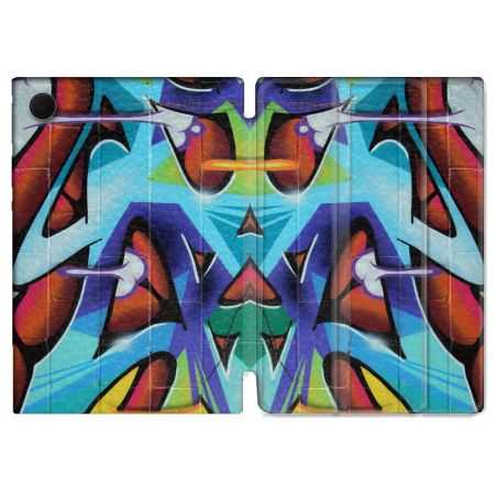 Housse Smart Cover Pour Samsung Galaxy Tab A8 (2022) 10.5 Street Art Graf Color