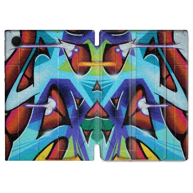 Housse Smart Cover Pour Samsung Galaxy Tab A8 (2022) 10.5 Street Art Graf Color