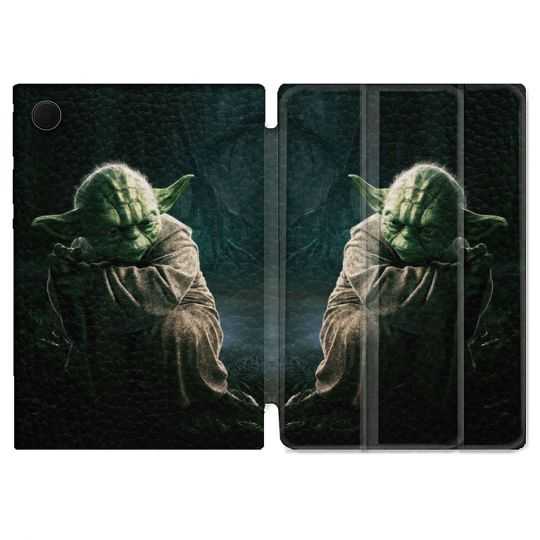 Housse Smart Cover Pour Samsung Galaxy Tab A8 (2022) 10.5 Star Wars - Yoda sombre