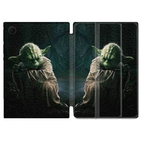 Housse Smart Cover Pour Samsung Galaxy Tab A8 (2022) 10.5 Star Wars - Yoda sombre