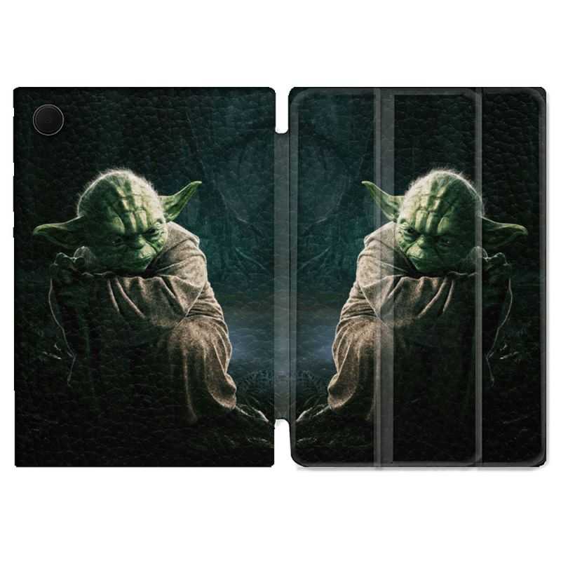 Housse Smart Cover Pour Samsung Galaxy Tab A8 (2022) 10.5 Star Wars - Yoda sombre