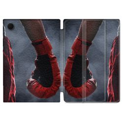 Housse Smart Cover Pour Samsung Galaxy Tab A8 (2022) 10.5 Sport Boxe Gant Rouge