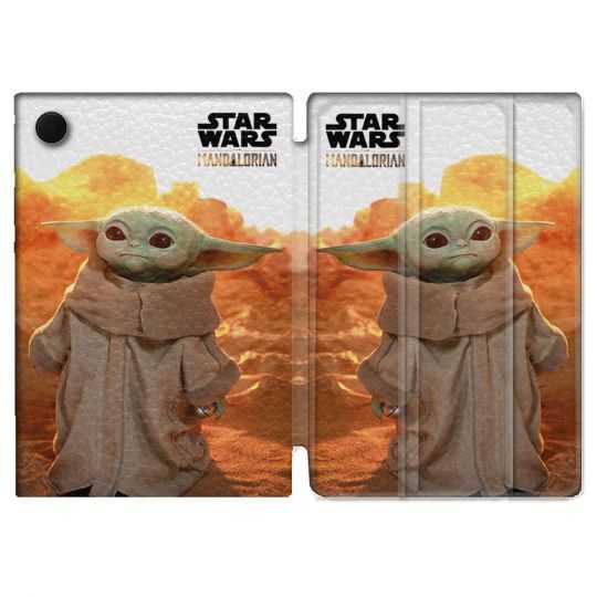 Housse Smart Cover Pour Samsung Galaxy Tab A8 (2022) 10.5 Star Wars - Yoda bebe soleil