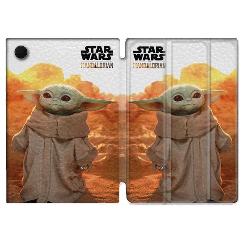 Housse Smart Cover Pour Samsung Galaxy Tab A8 (2022) 10.5 Star Wars - Yoda bebe soleil