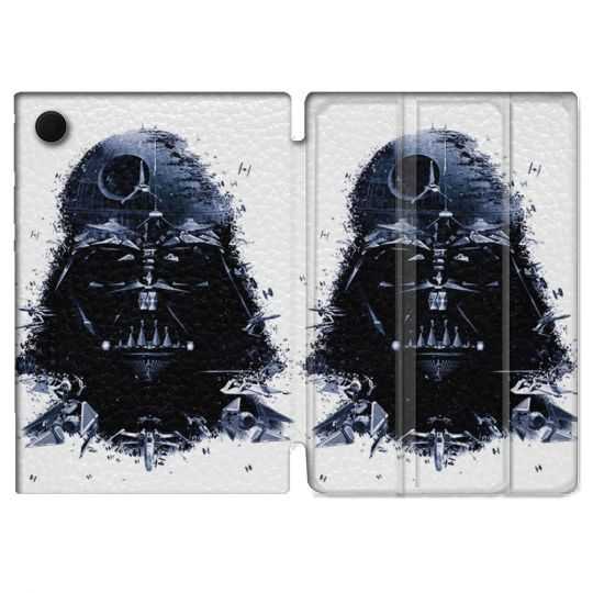 Housse Smart Cover Pour Samsung Galaxy Tab A8 (2022) 10.5 Star Wars - Dark Vador Blanc