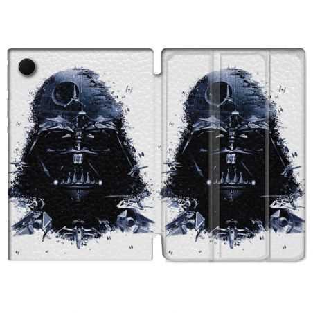 Housse Smart Cover Pour Samsung Galaxy Tab A8 (2022) 10.5 Star Wars - Dark Vador Blanc