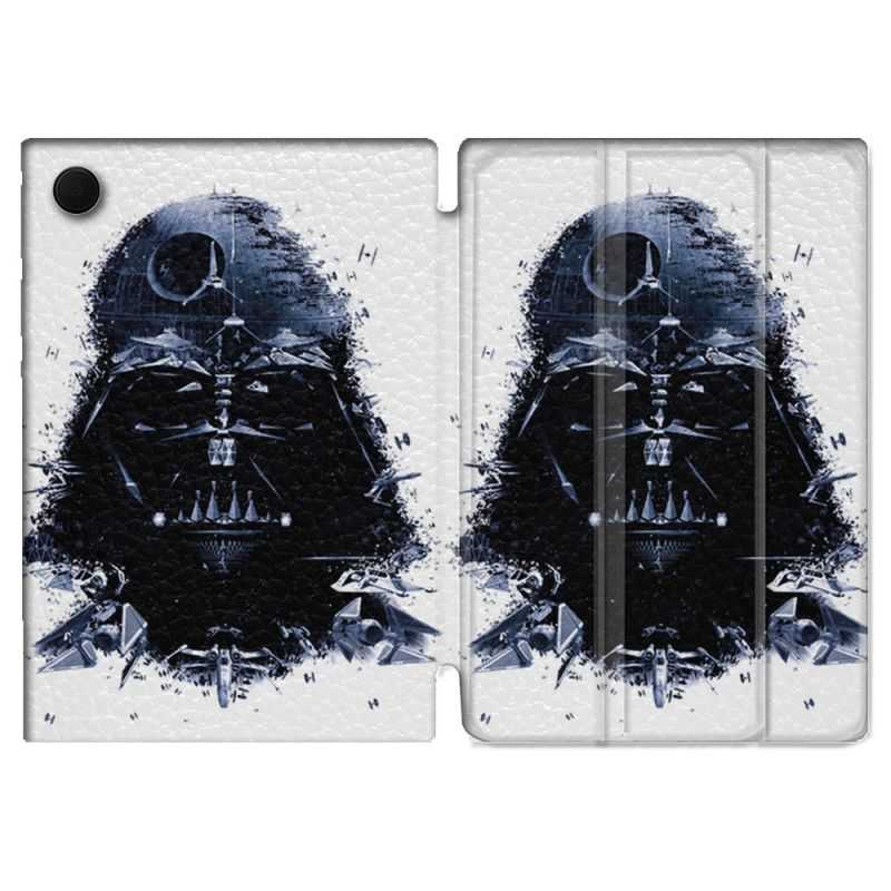 Housse Smart Cover Pour Samsung Galaxy Tab A8 (2022) 10.5 Star Wars - Dark Vador Blanc
