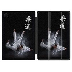Housse Smart Cover Pour Samsung Galaxy Tab A8 (2022) 10.5 Sport Judo Noir