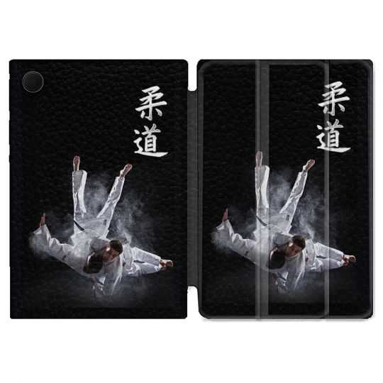 Housse Smart Cover Pour Samsung Galaxy Tab A8 (2022) 10.5 Sport Judo Noir