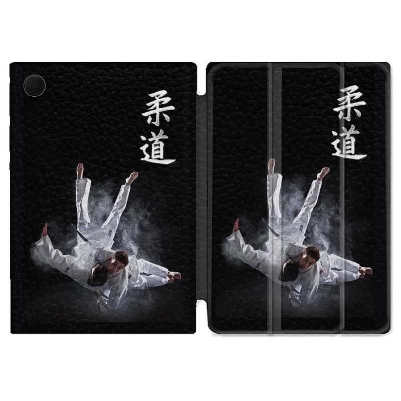 Housse Smart Cover Pour Samsung Galaxy Tab A8 (2022) 10.5 Sport Judo Noir