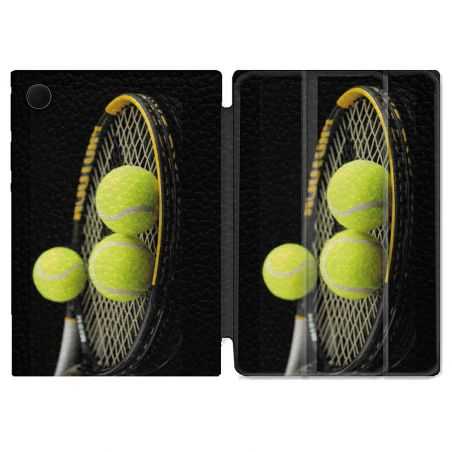 Housse Smart Cover Pour Samsung Galaxy Tab A8 (2022) 10.5 Sport Tennis Balls