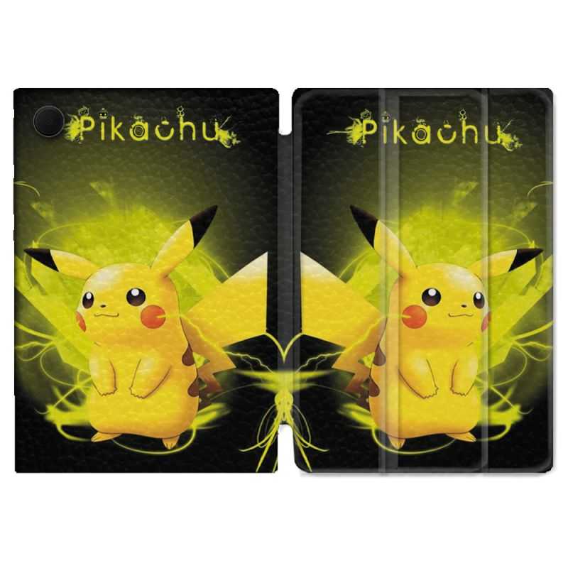 Housse Smart Cover Pour Samsung Galaxy Tab A8 (2022) 10.5 Pokemon Pikachu Eclair
