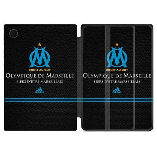 Housse Smart Cover Pour Samsung Galaxy Tab A8 (2022) 10.5 Olympique Marseille OM Fier etre Marseillais