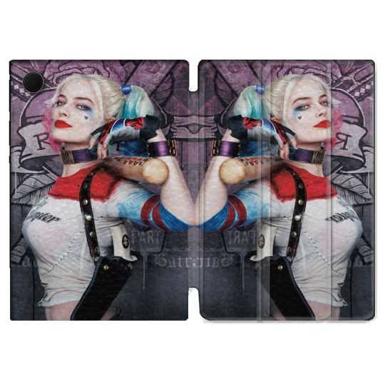 Housse Smart Cover Pour Samsung Galaxy Tab A8 (2022) 10.5 Harley Quinn Batte