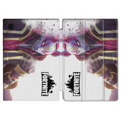 Housse Smart Cover Pour Samsung Galaxy Tab A8 (2022) 10.5 Fortnite Blanc