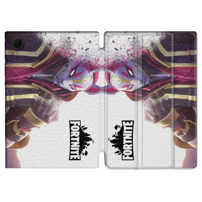 Housse Smart Cover Pour Samsung Galaxy Tab A8 (2022) 10.5 Fortnite Blanc