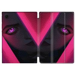 Housse Smart Cover Pour Samsung Galaxy Tab A8 (2022) 10.5 Arcane Jynx Rose