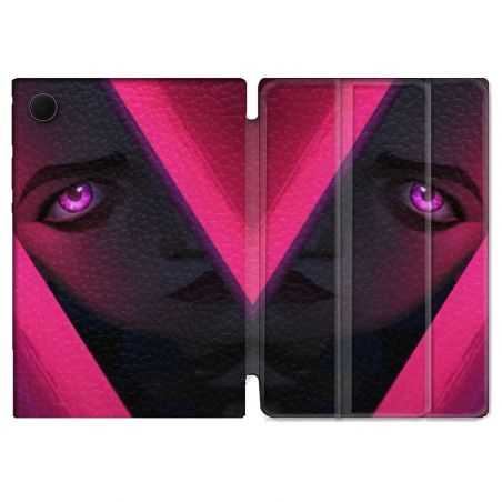 Housse Smart Cover Pour Samsung Galaxy Tab A8 (2022) 10.5 Arcane Jynx Rose