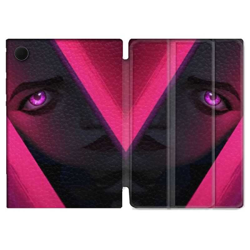 Housse Smart Cover Pour Samsung Galaxy Tab A8 (2022) 10.5 Arcane Jynx Rose