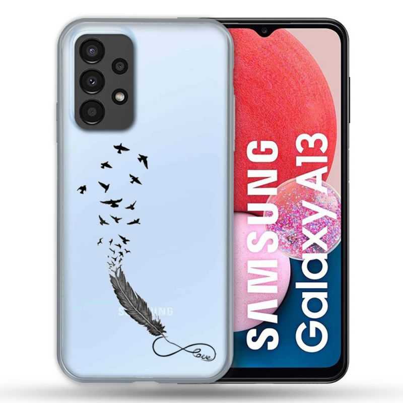 Coque Transparente Pour Samsung Galaxy A13 4G Plume Infini