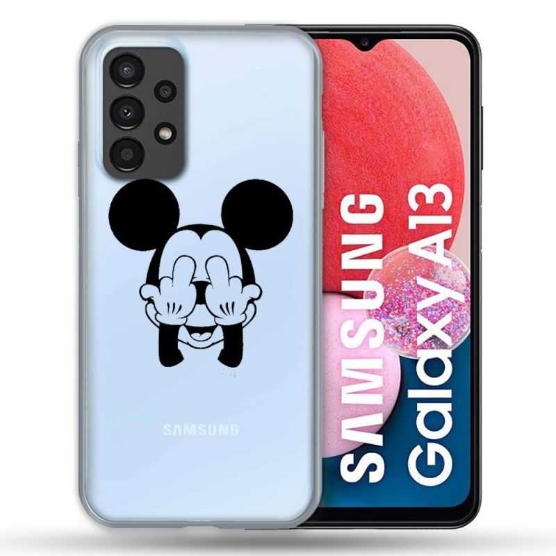 Coque Transparente Pour Samsung Galaxy A13 4G Mickey doigt