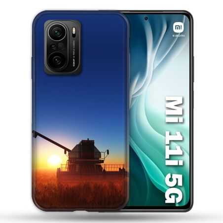 Coque Pour Xiaomi Mi 11i 5G Agriculture Moissonneuse Soleil