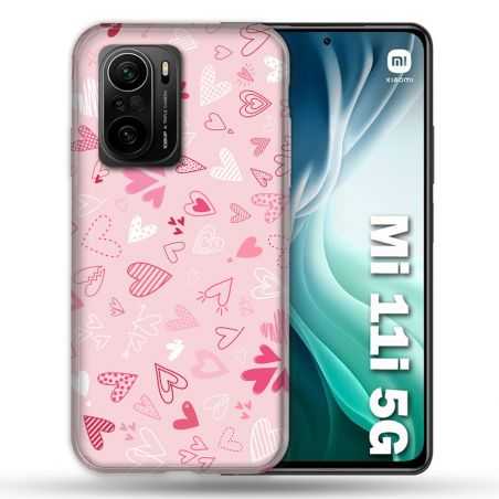 Coque Pour Xiaomi Mi 11i 5G Amour Ptis Coeurs