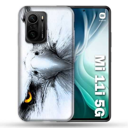 Coque Pour Xiaomi Mi 11i 5G Animal Aigle Royal Blanc