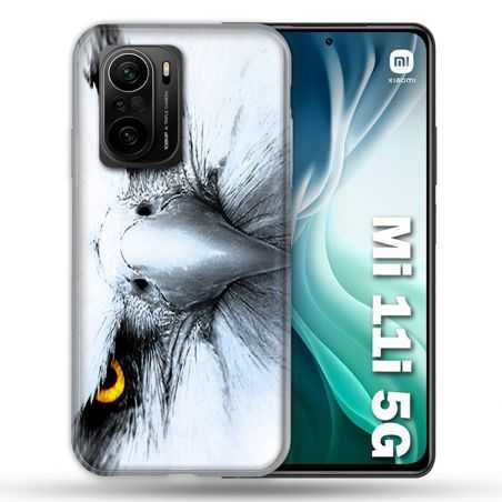 Coque Pour Xiaomi Mi 11i 5G Animal Aigle Royal Blanc