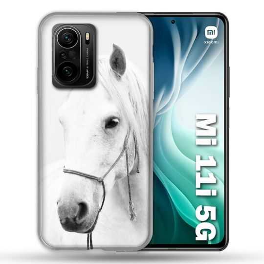 Coque Pour Xiaomi Mi 11i 5G Animal Cheval Cristal