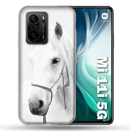 Coque Pour Xiaomi Mi 11i 5G Animal Cheval Cristal