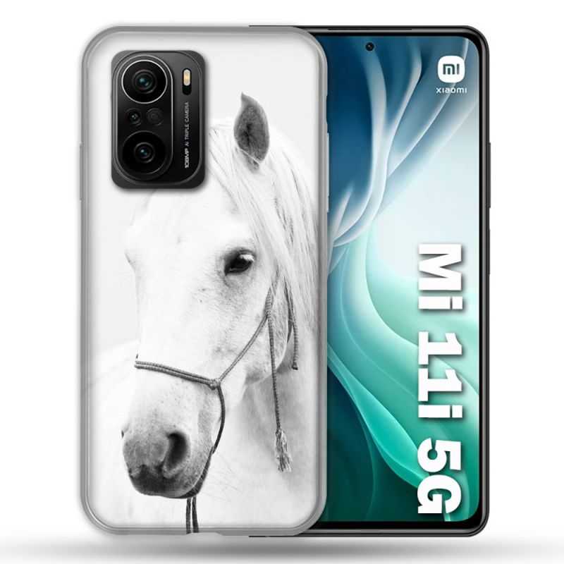 Coque Pour Xiaomi Mi 11i 5G Animal Cheval Cristal
