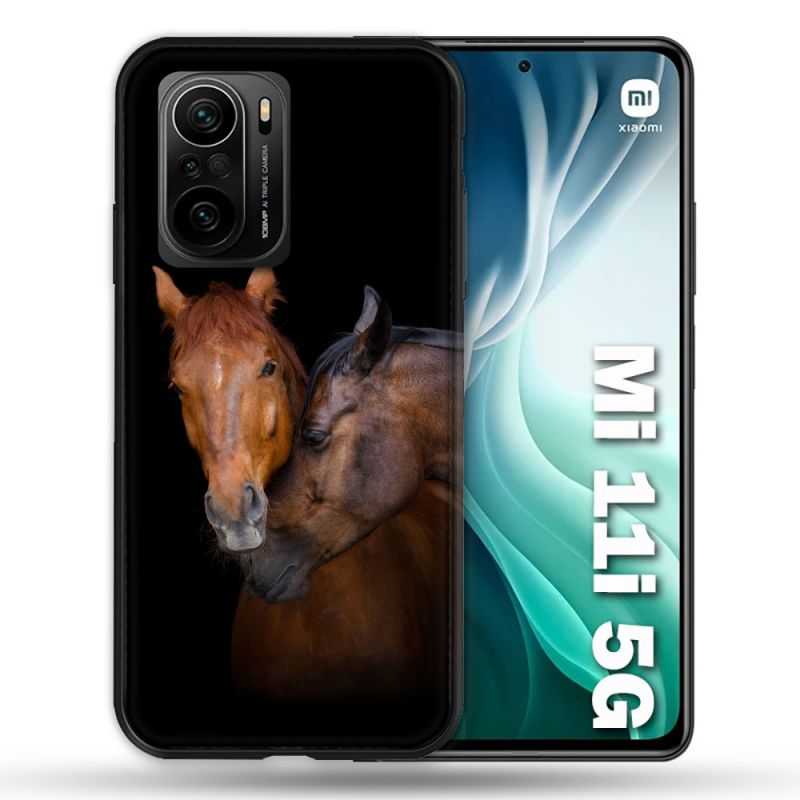 Coque Pour Xiaomi Mi 11i 5G Animal Cheval Marron