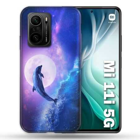 Coque Pour Xiaomi Mi 11i 5G Animal Dauphin Vague