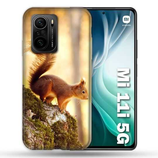 Coque Pour Xiaomi Mi 11i 5G Animal Ecureuil Bois