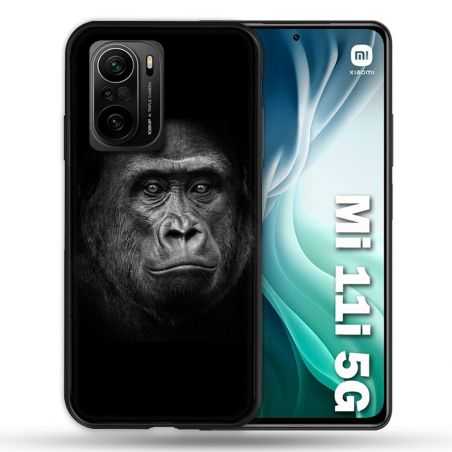 Coque Pour Xiaomi Mi 11i 5G Animal Gorille Noir