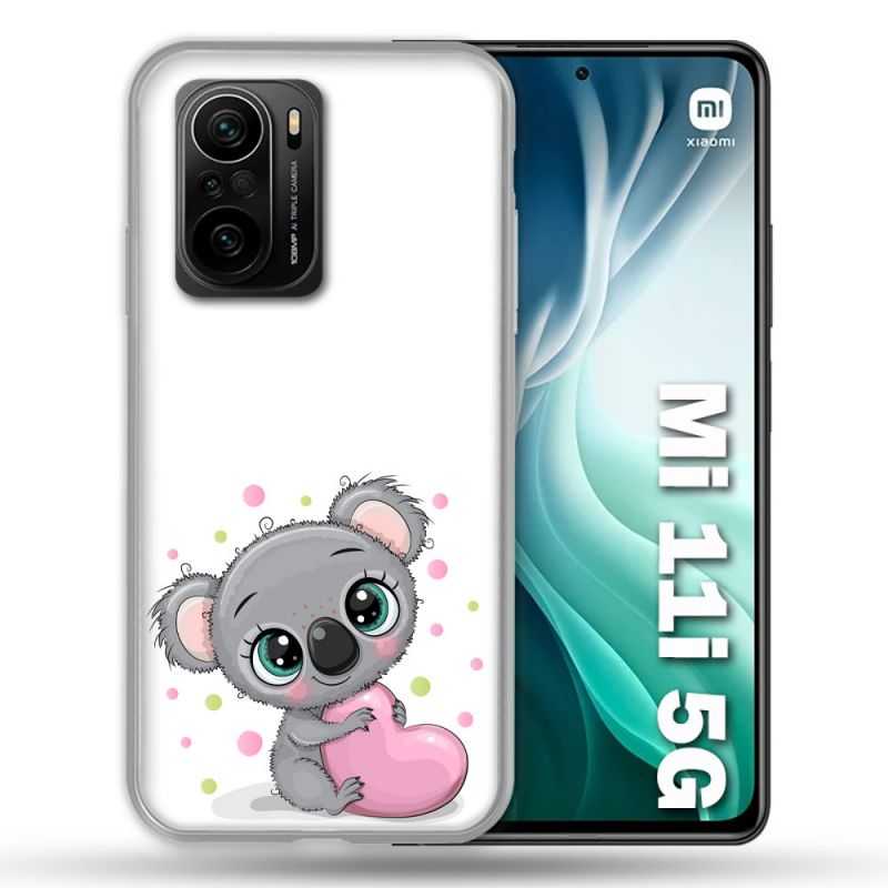 Coque Pour Xiaomi Mi 11i 5G Animal Koala Cœur