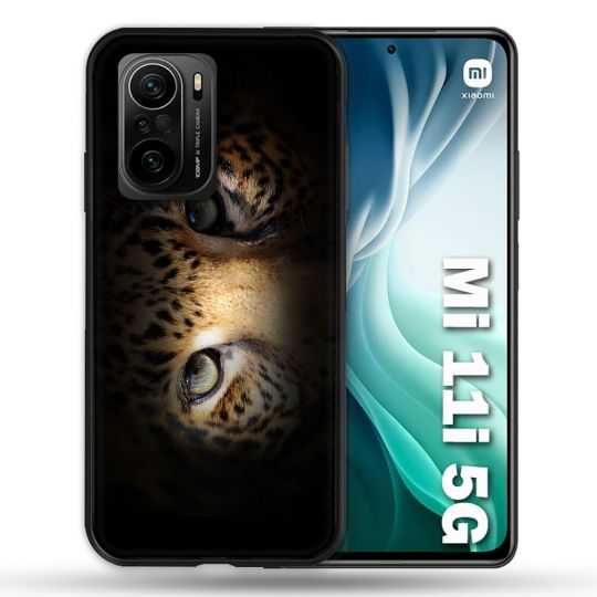 Coque Pour Xiaomi Mi 11i 5G Animal Leopard Yeux