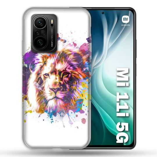 Coque Pour Xiaomi Mi 11i 5G Animal Lion Tag