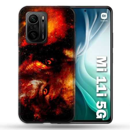 Coque Pour Xiaomi Mi 11i 5G Animal Loup Espace
