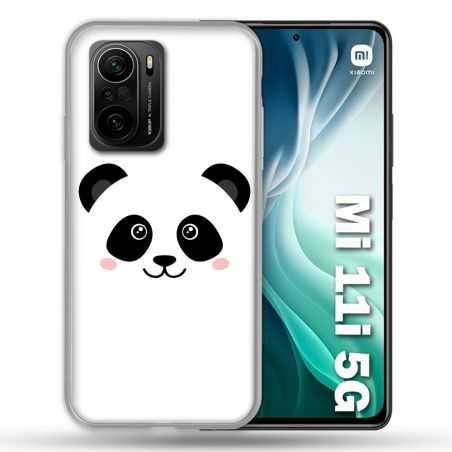 Coque Pour Xiaomi Mi 11i 5G Animal Panda Blanc