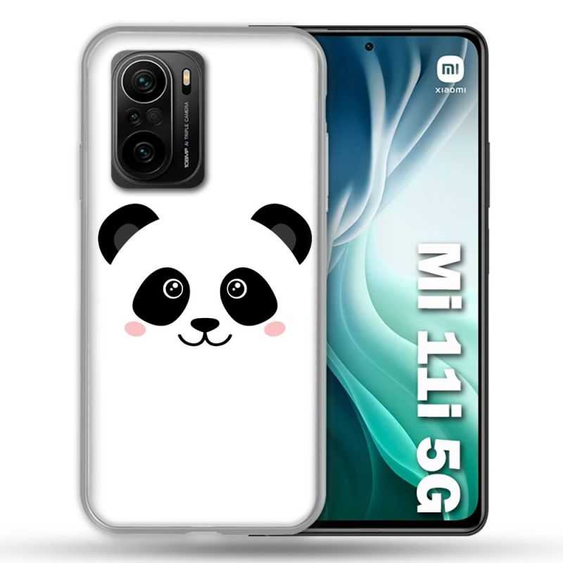 Coque Pour Xiaomi Mi 11i 5G Animal Panda Blanc