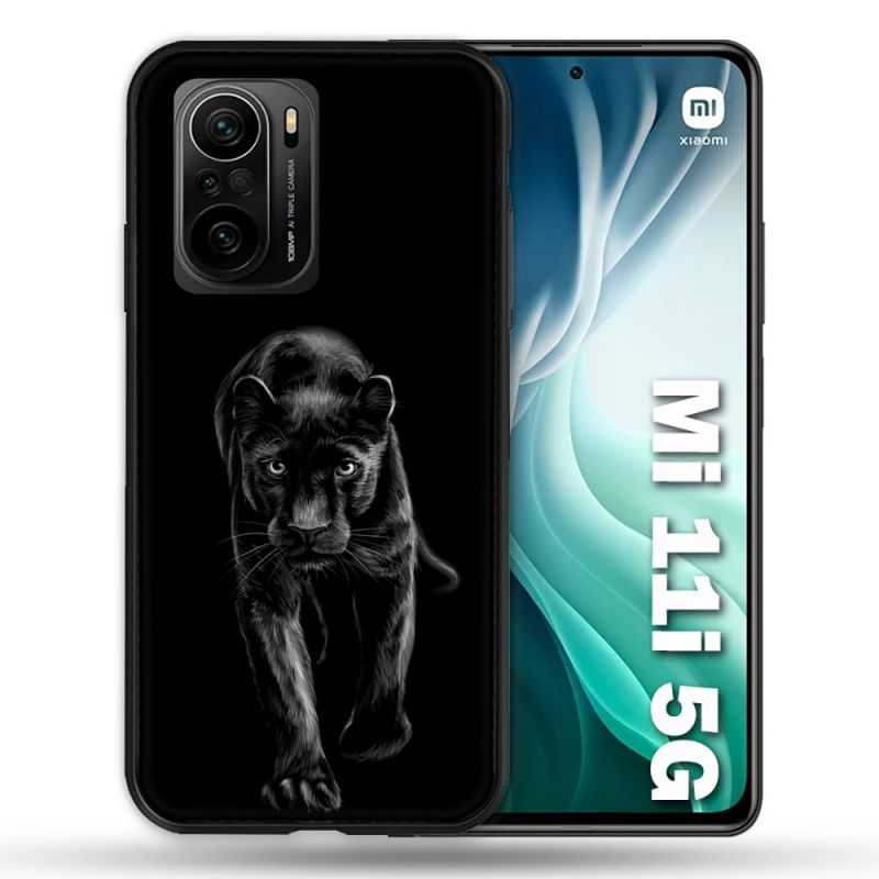 Coque Pour Xiaomi Mi 11i 5G Animal Panthère Noire