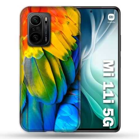 Coque Pour Xiaomi Mi 11i 5G Animal Perroquet Plume