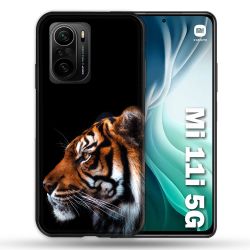 Coque Pour Xiaomi Mi 11i 5G Animal Tigre Noir