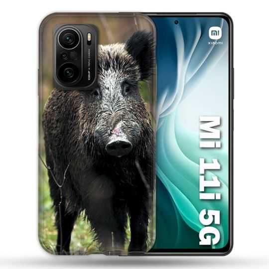 Coque Pour Xiaomi Mi 11i 5G Chasse Sanglier bois