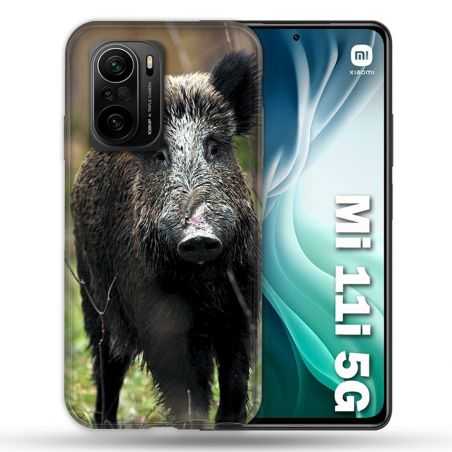 Coque Pour Xiaomi Mi 11i 5G Chasse Sanglier bois