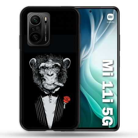 Coque Pour Xiaomi Mi 11i 5G Decale Singe Mafia